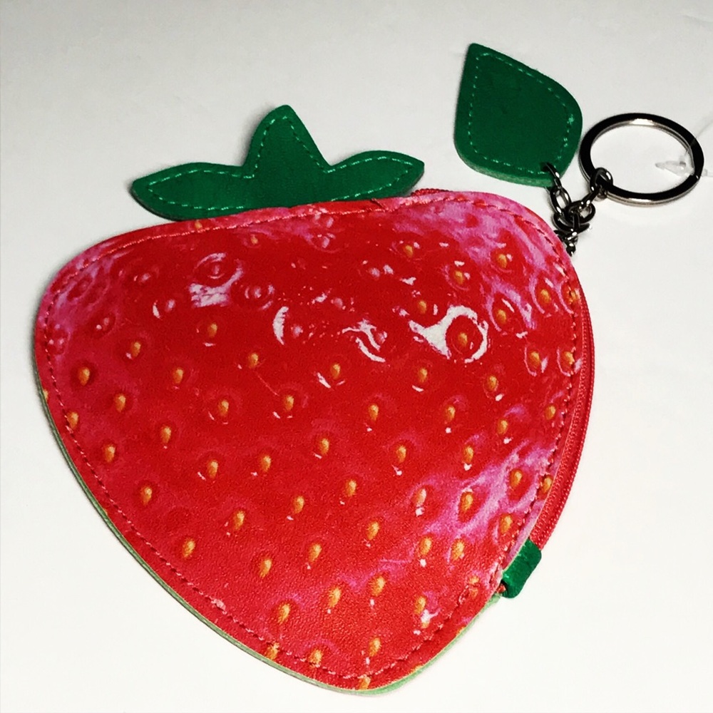 Strawberry Coin Purse Key Holder NEW!